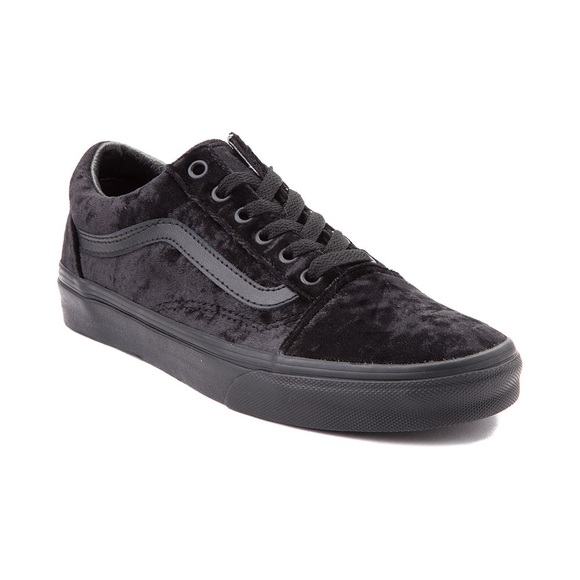 Vans Shoes - Black velvet vans ! Worn once